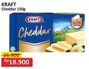 Promo Harga Kraft Cheese Cheddar 160 gr - Alfamart