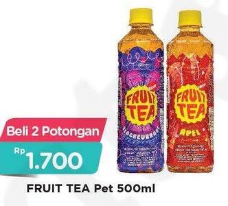 Promo Harga SOSRO Fruit Tea per 2 botol 500 ml - Alfamart