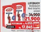 Promo Harga Lifebuoy Body Wash Total 10 450 ml - LotteMart