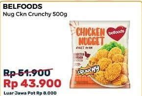 Promo Harga Belfoods Nugget Chicken Nugget Crunchy 500 gr - Alfamart