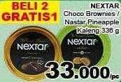 Promo Harga NABATI Nextar Cookies Brownies Choco Delight, Nastar Pineapple Jam 336 gr - Giant