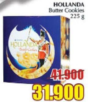 Promo Harga HOLLANDA Butter Cookies 225 gr - Giant