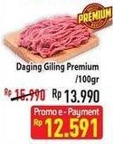 Promo Harga Daging Giling Sapi Premium per 100 gr - Hypermart