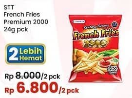 Promo Harga Siantar Top FRENCH FRIES 2000 Kentang Goreng 24 gr - Indomaret