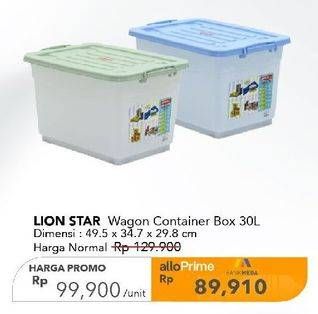 Promo Harga Lion Star Wagon Container 30lt  - Carrefour