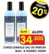Promo Harga CHRISTIAN JORNALD Eau De Parfum Bleu, Noir 100 gr - Superindo