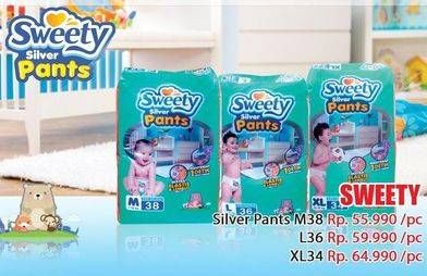 Promo Harga SWEETY Silver Pants XL34  - Hari Hari
