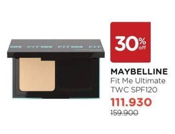 Promo Harga Maybelline Fit Me Ultimate Powder Foundation SPF 44 120 Cassic Ivory  - Watsons