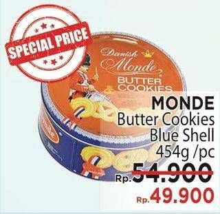Promo Harga MONDE Butter Cookies 454 gr - LotteMart