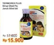Promo Harga TERMOREX Plus Sirup Obat Flu Jeruk 60 ml - Indomaret