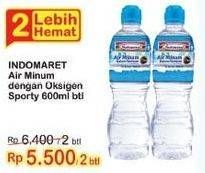 Promo Harga INDOMARET Air Minum Dengan Oksigen Sporty 600 ml - Indomaret