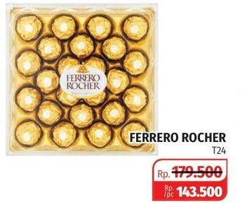 Promo Harga FERRERO ROCHER Chocolate T24 24 pcs - Lotte Grosir