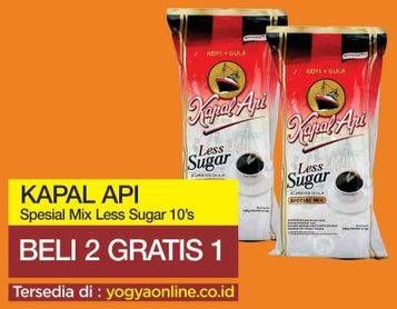 Promo Harga Kapal Api Special Mix Less Sugar 10 pcs - Yogya