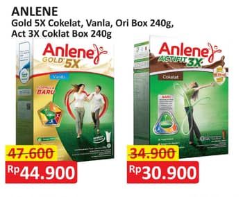 Promo Harga Anlene Actifit 3x High Calcium Cokelat 240 gr - Alfamart