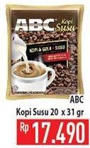 Promo Harga ABC Kopi per 20 sachet 31 gr - Hypermart