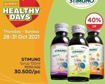 Promo Harga STIMUNO Restores Immunes Syrup 100 ml - Guardian