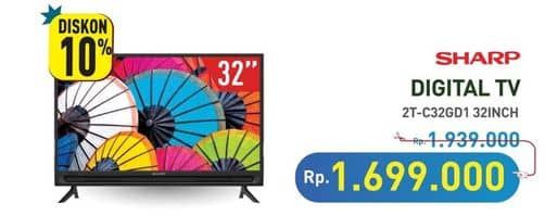 Promo Harga Sharp 2T-C32GD1500i  - Hypermart