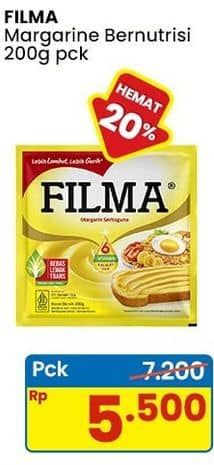 Promo Harga Filma Margarin 200 gr - Indomaret