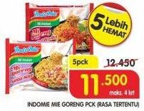 Promo Harga INDOMIE Mi Goreng per 5 pcs - Superindo