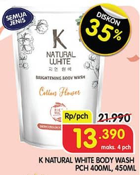 Promo Harga K Natural White Body Wash All Variants 400 ml - Superindo