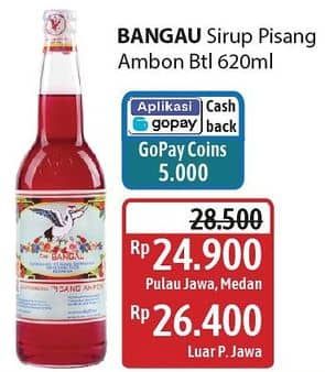 Promo Harga Cap Bangau Syrup Pisang Ambon 620 ml - Alfamidi