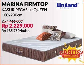 Promo Harga UNILAND Marina Firmtop 160x200cm  - Courts