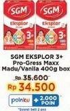 Promo Harga SGM Eksplor 3+ Susu Pertumbuhan Madu, Vanila 400 gr - Indomaret