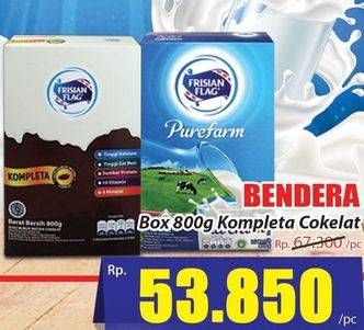Promo Harga FRISIAN FLAG Susu Bubuk Kompleta Cokelat 800 gr - Hari Hari