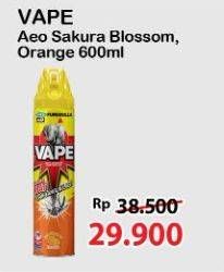 Promo Harga Fumakilla Vape Aerosol Sakura Blossom, Orange 600 ml - Alfamart