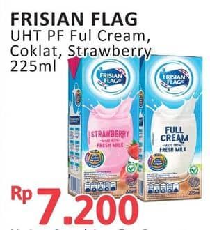 Promo Harga Frisian Flag Susu UHT Purefarm Swiss Chocolate, Full Cream, Strawberry 225 ml - Alfamidi