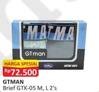 Promo Harga GT MAN Brief GTK-05 2 pcs - Alfamart
