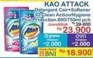 Promo Harga Attack Detergent Liquid Plus Softener, Hygiene Plus Protection 800 ml - Indomaret