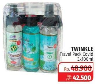 Promo Harga TWINKLE Travel Kit per 3 botol 100 ml - Lotte Grosir