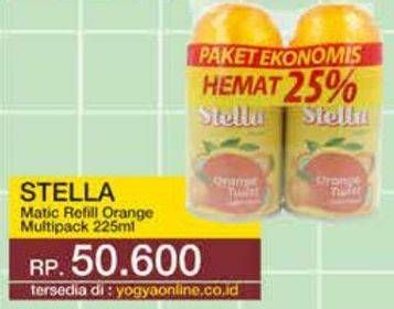 Promo Harga Stella Matic Refill Orange Twist 225 ml - Yogya