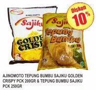 Promo Harga Ajinomoto Sajiku Tepung Bakwan Crispy Golden Crispy 200 gr - Superindo
