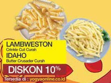 Promo Harga LAMBWESTON Crinkle Cut Curah / IDAHO Butter Crusader Curah  - Yogya