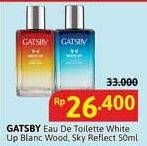 Promo Harga Gatsby Eau De Toilette Blanc Wood, Sky Reflection 50 ml - Alfamidi