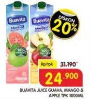 Promo Harga Buavita Fresh Juice Mango, Guava, Apple 1000 ml - Superindo