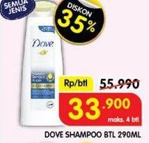 Promo Harga Dove Shampoo All Variants 290 ml - Superindo