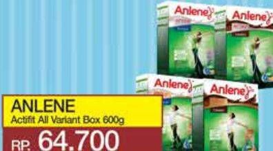 Promo Harga Anlene Actifit Susu High Calcium All Variants 600 gr - Yogya