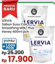 Promo Harga Lervia Sabun Cair Susu  Original, Plus Honey 400 ml - Indomaret