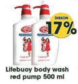 Promo Harga Lifebuoy Body Wash Total 10 500 ml - Hypermart