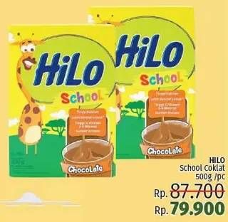 Promo Harga HILO School Susu Bubuk Chocolate 500 gr - LotteMart