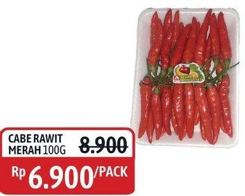 Promo Harga Cabe Rawit Merah per 100 gr - Alfamidi