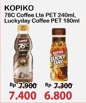 Promo Harga Kopiko 78C Drink Coffee Latte 240 ml - Alfamart