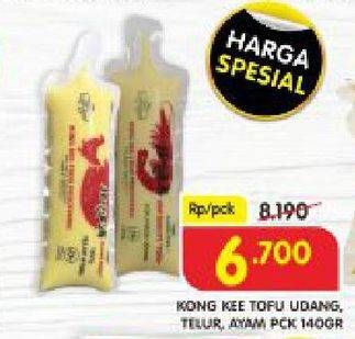 Promo Harga KONG KEE Tofu Udang, Telur, Ayam 140 gr - Superindo