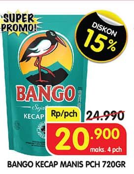 Promo Harga Bango Kecap Manis 550 ml - Superindo