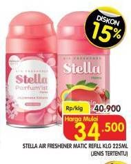 Promo Harga Stella Matic Refill 225 ml - Superindo