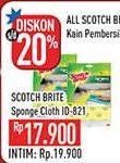 Promo Harga 3M SCOTCH BRITE Sponge Cloth ID-821 1 pcs - Hypermart