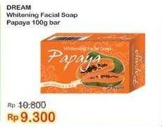 Promo Harga DREAM Whitening Facial Soap Papaya 100 gr - Indomaret